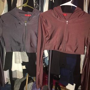 Roma cropped hoodies